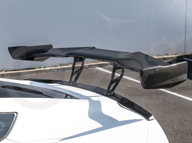 2014-2019 CHEVROLET CORVETTE C7 | ZR1 ZTK CONVERSION PACKAGE REAR SPOILER HIGH WING WITH WING RISER